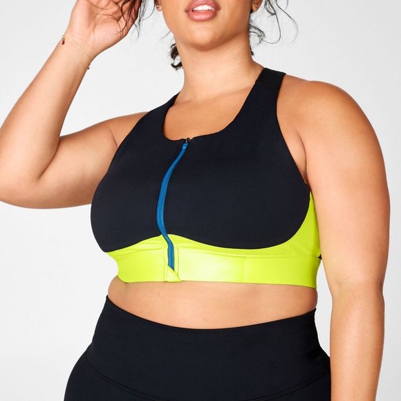 Fabletics Other - Fabletics No-Bounce Sports Bra Zip-Up 2X Black